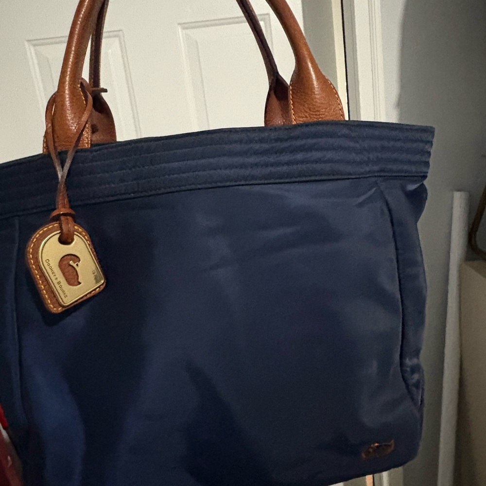 Dooney & Bourke Blue and Tan Tote Bag